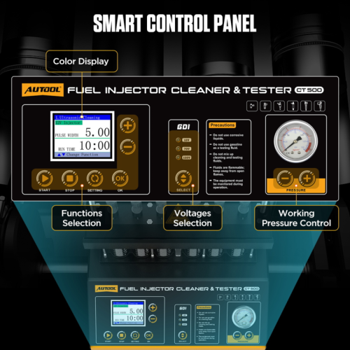 AUTOOL CT500 - Przemysłowa Myjka i Tester Wtryskiwaczy GDI/EFI/FSI