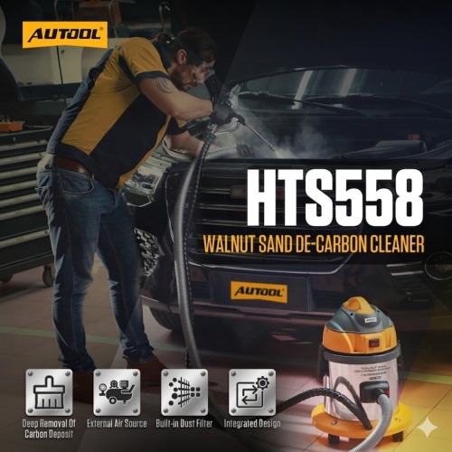 AUTOOL HTS558 Czyszczenie Zaworów Orzechem Włoskim 1200W