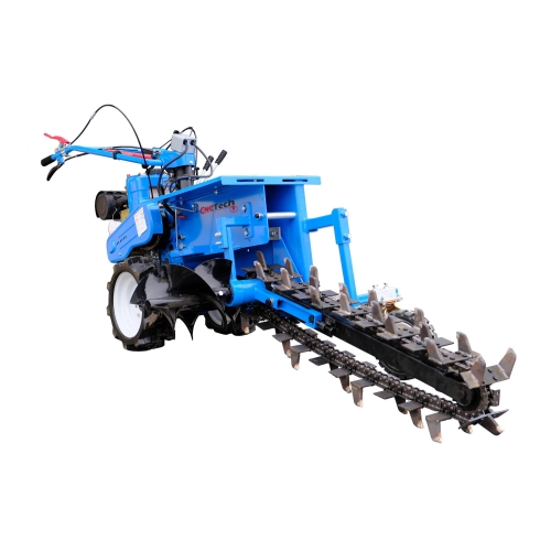 Samobieżna spalinowa koparka łańcuchowa ST80 do rowów | 15 KM | wykop 80cm | 17cm szerokości